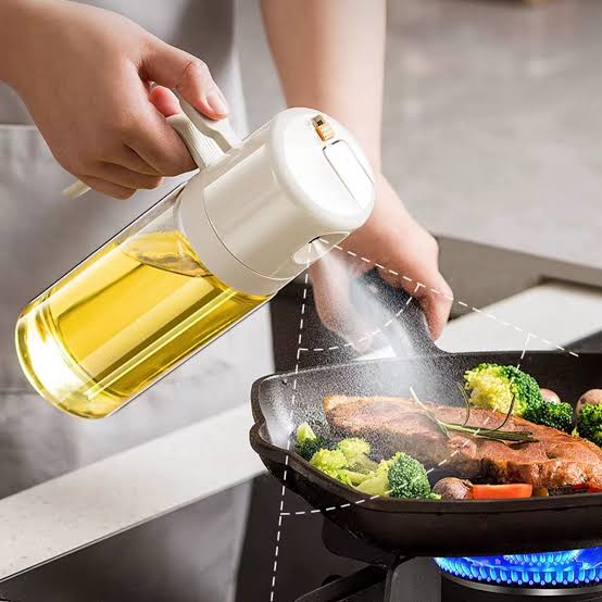 2-in-1 Oil Dispenser & Sprayer – Precision Control for Cooking & Dressing