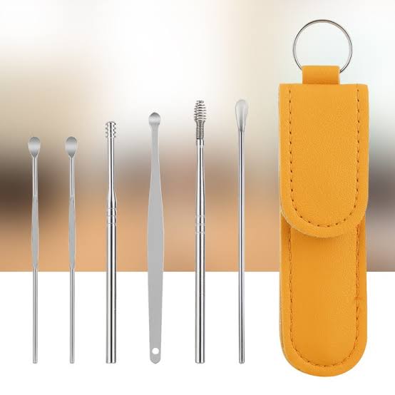 Premium Stainless Steel Ear Cleaning Kit – Safe & Reusable Earwax Removal Tool