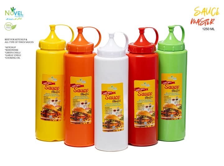 Sauce Master 1250ml Squeeze Bottle – BPA-Free Dispenser for Ketchup, Mayo & Sauces