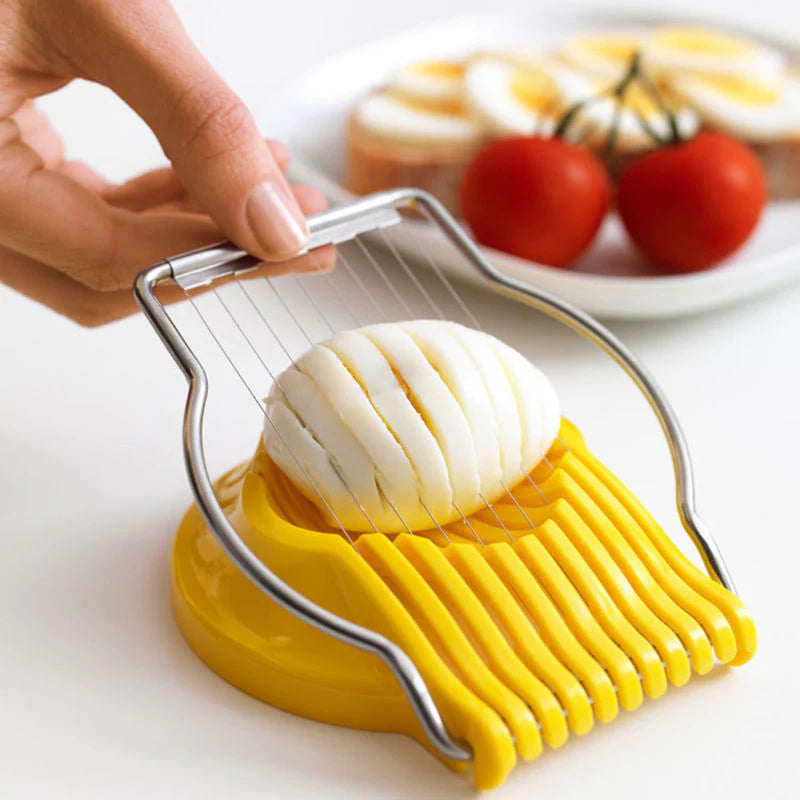 Multipurpose Egg Slicer – Stainless Steel Wire Cutter for Eggs, Fruits & More