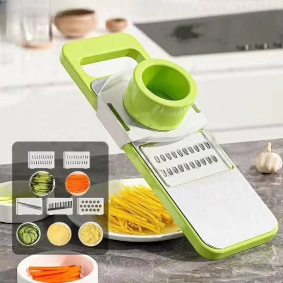 5-in-1 Multifunctional Vegetable Chopper & Peeler – Adjustable Slicer for Effortless Food Prep