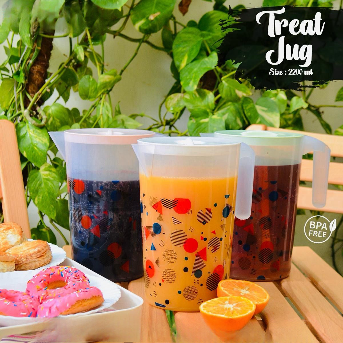 Treat Jug – BPA-Free 2200ml Water & Juice Pitcher with Lid