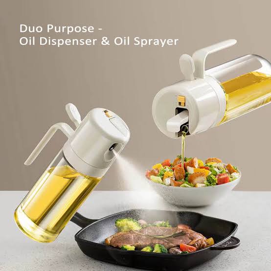 2-in-1 Oil Dispenser & Sprayer – Precision Control for Cooking & Dressing