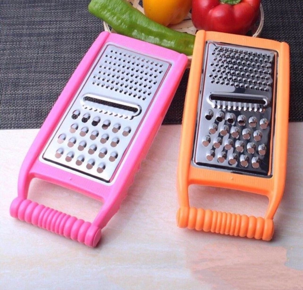 Stainless Steel Multifunctional Shredder – 4-in-1 Vegetable Grater & Slicer