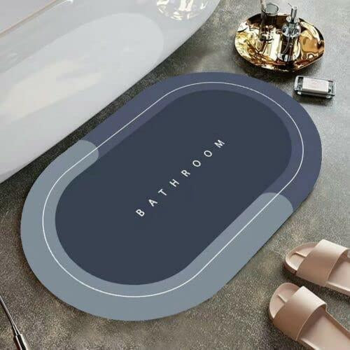 Water Absorbent Floor Mat – Soft & Quick-Dry Bathroom Rug (38x58cm)