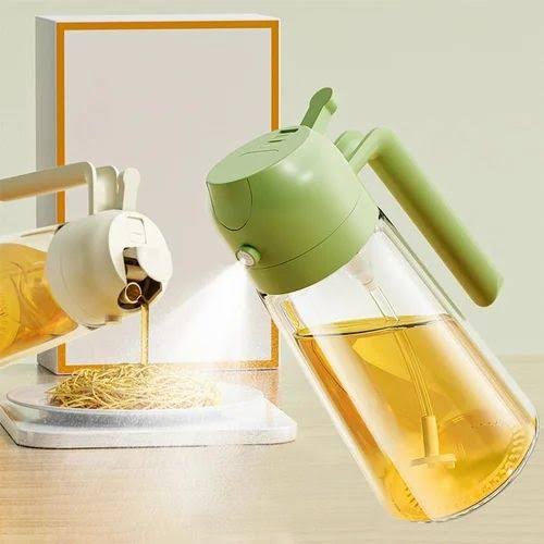 2-in-1 Oil Dispenser & Sprayer – Precision Control for Cooking & Dressing