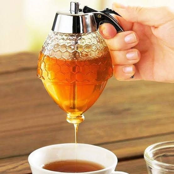 Honey Dispenser Jar with Trigger Release – No-Drip Glass Syrup Container