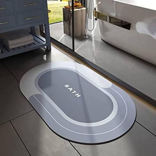 Water Absorbent Floor Mat – Soft & Quick-Dry Bathroom Rug (38x58cm)