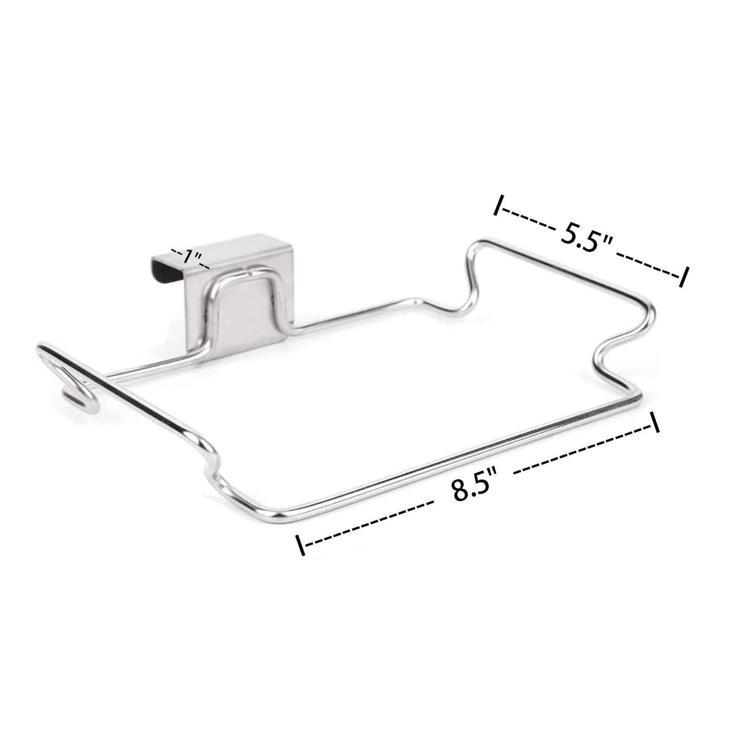 Over-the-Cabinet Door Hanging Trash Bag Holder – Stainless Steel Garbage Bag Rack