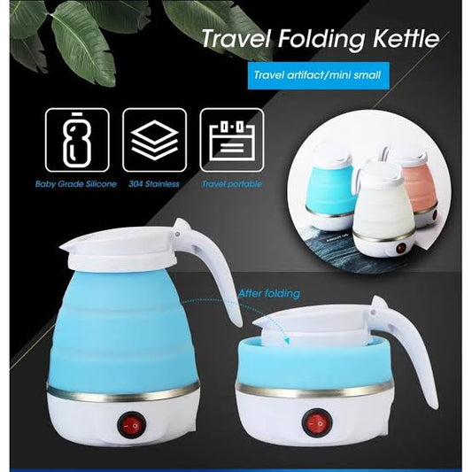 Portable Folding Electric Kettle – Travel-Friendly Silicone Water Boiler