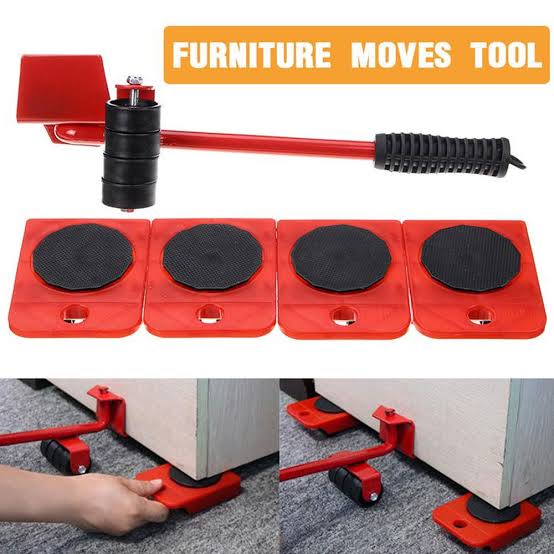Furniture Lifter & Mover Tool Set – Heavy-Duty 360° Rotating Moving Rollers