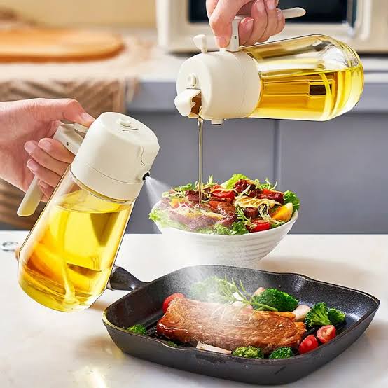 2-in-1 Oil Dispenser & Sprayer – Precision Control for Cooking & Dressing