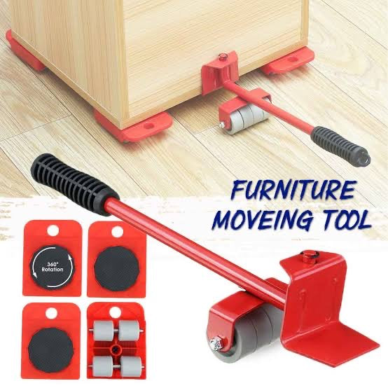 Furniture Lifter & Mover Tool Set – Heavy-Duty 360° Rotating Moving Rollers