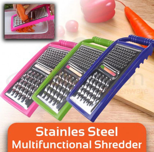 Stainless Steel Multifunctional Shredder – 4-in-1 Vegetable Grater & Slicer