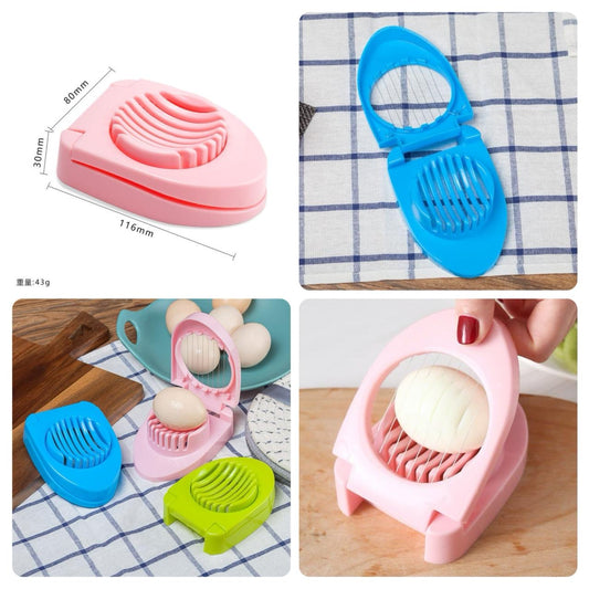 Multipurpose Egg Slicer – Stainless Steel Wire Cutter for Eggs, Fruits & More