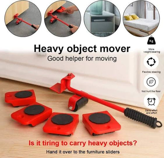 Furniture Lifter & Mover Tool Set – Heavy-Duty 360° Rotating Moving Rollers