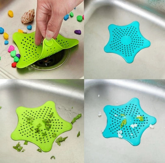 Silicone Sink Strainer – Starfish Drain Cover for Kitchen & Bathroom