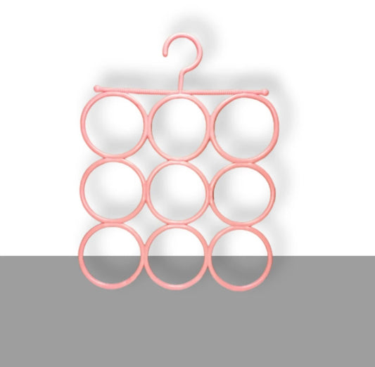 Multi-Loop Scarf & Accessories Hanger – Space-Saving Closet Organizer
