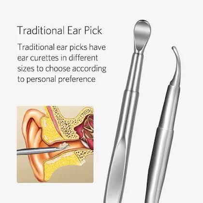 Premium Stainless Steel Ear Cleaning Kit – Safe & Reusable Earwax Removal Tool